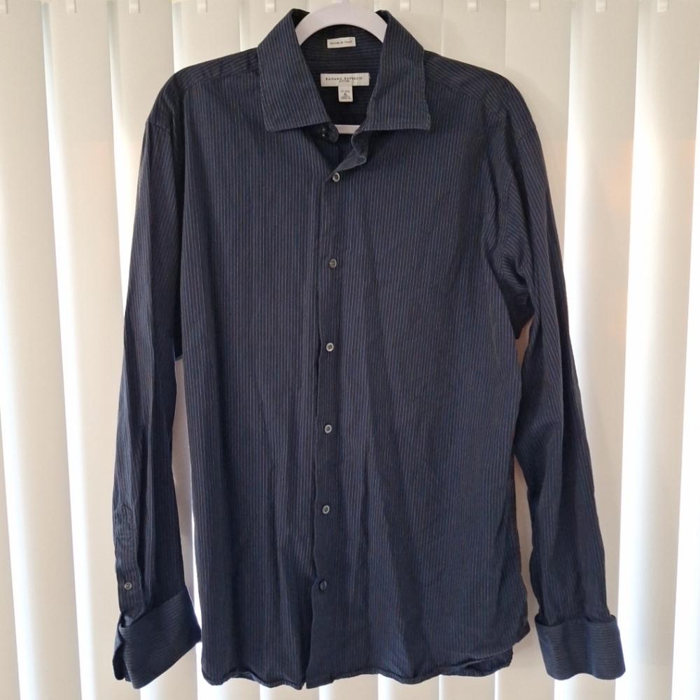 Banana Republic Striped Button Front Shirt